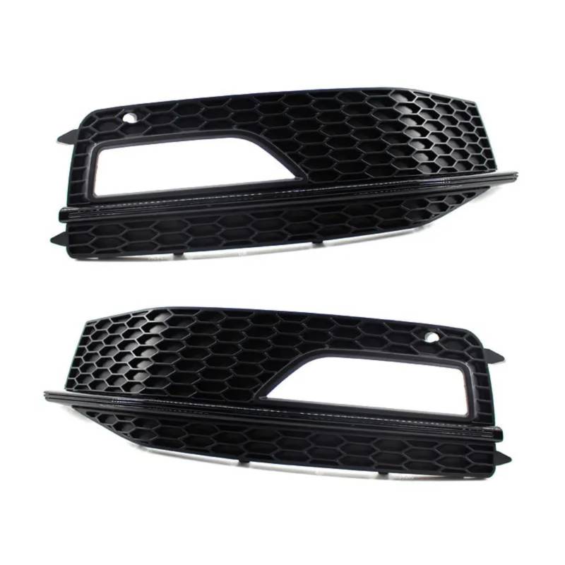 XYUOIS Nebelscheinwerfer Gitter Kompatibel Mit A4 Für Sline LB9 S4 2013 2014 2015 Auto Zubehör Frontschürze Unteren Kühlergrill Nebel Licht Gitter Abdeckung 8K0807681L 8K0807682M(Black 1 Pair) von XYUOIS