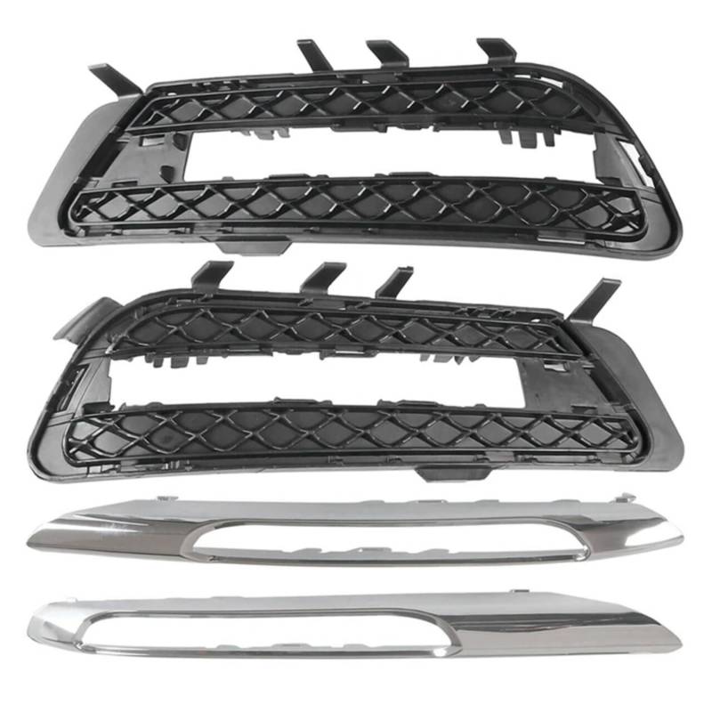 XYUOIS Nebelscheinwerfer Gitter Kompatibel Mit Benz Für E-Klasse W212 Auto Nebelscheinwerfer Kühlergrill Abdeckung Zierstreifen Teile Nebelscheinwerfer Grill Zierblende 2128851874 von XYUOIS