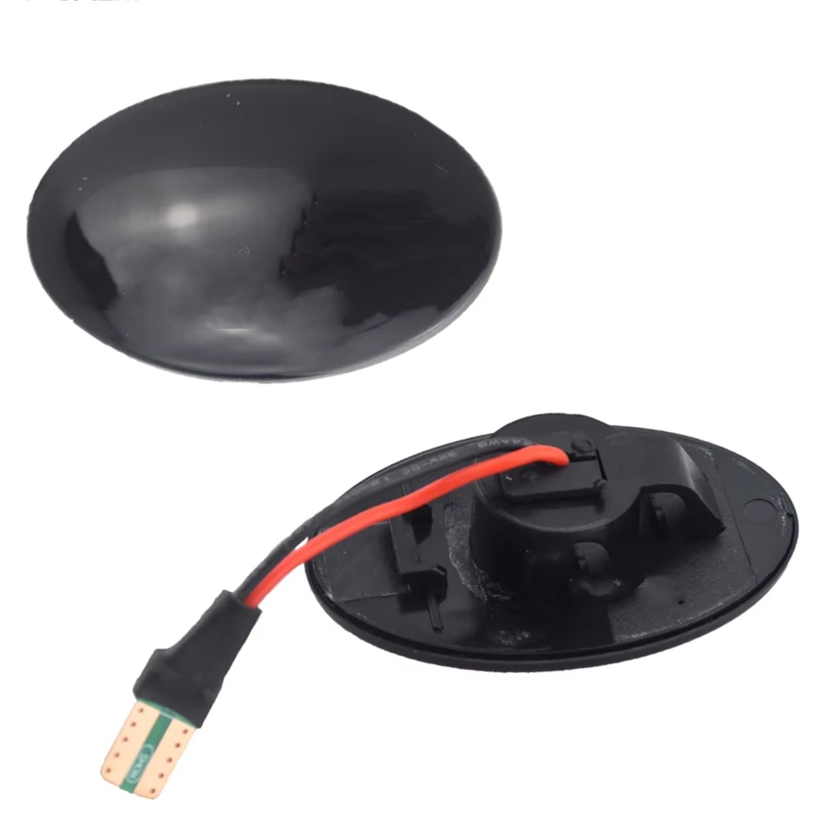 XYUOIS Positionslicht Kompatibel Mit Ford Für Transit 1995–2000 Für Transit MK6 MK7 2000–2014 Blinker Seitenmarkierungsleuchte Dynamische Blinkeranzeige(Black) von XYUOIS