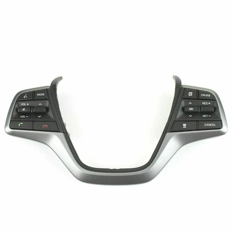 XYUOIS Schalter Lenkradsteuerung Kompatibel Mit Hyundai Für Elantra 2017 2018 2019 2020 2021 2022 Multifunktions-Lenkradtaste Auto-Tempomatschalter-Zubehör von XYUOIS