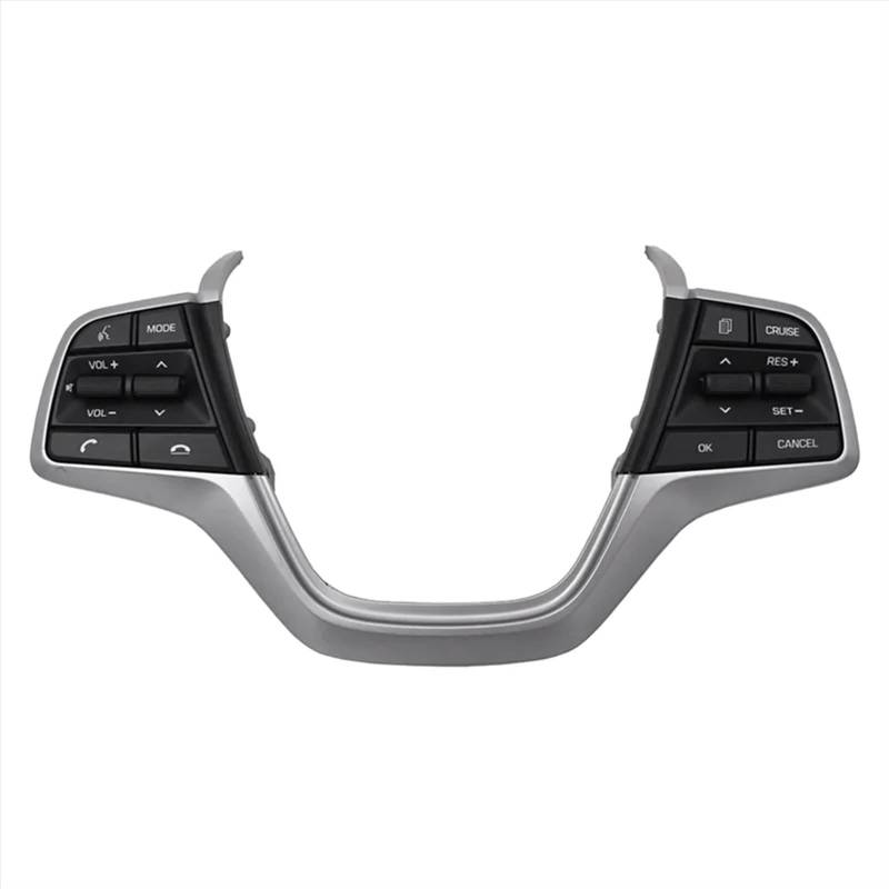 XYUOIS Schalter Lenkradsteuerung Kompatibel Mit Hyundai Für Elantra 2017 2018 96700F2210 Lenkrad-Fernbedienungsschalter-Baugruppe Auto-Tempomat-Knopf-Zubehör von XYUOIS