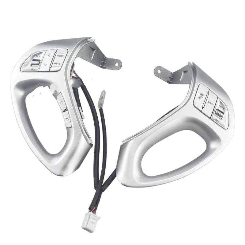 XYUOIS Schalter Lenkradsteuerung Kompatibel Mit Hyundai Für IX35 2010–2017 Auto-Tempomattaste Links Und Rechts Fernbedienungsschalter Multifunktionale Lenkradtaste von XYUOIS