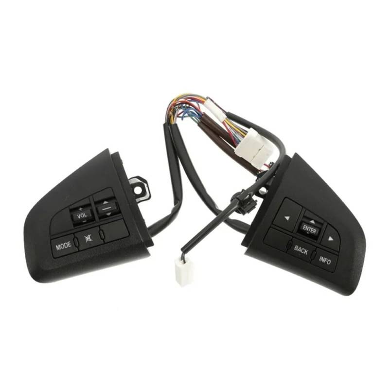 XYUOIS Schalter Lenkradsteuerung Kompatibel Mit Mazda 3 2010 2011 2012 2013 Lenkrad Multifunktions-Tempomat-Fernbedienungsschalter Mit Audio-Lautstärke-Automontage von XYUOIS