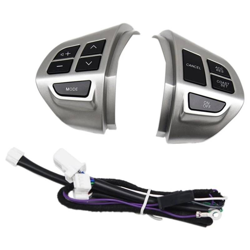 XYUOIS Schalter Lenkradsteuerung Kompatibel Mit Mitsubishi Für Outlander XL 2006–2012 Für ASX 2007–2012 Auto-Lenkrad-Audio-Steuerschalter Auto-Tempomat-Taste von XYUOIS