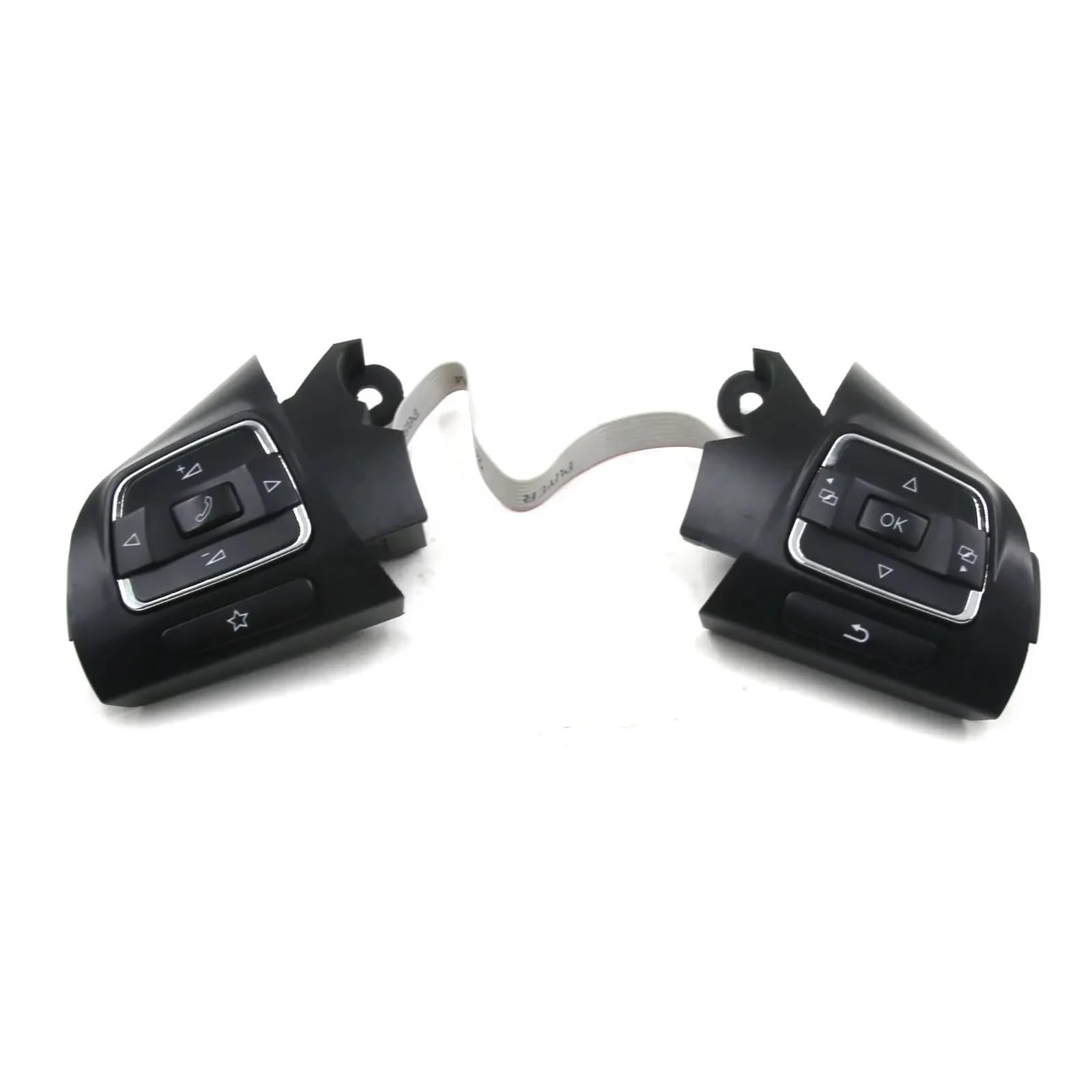 XYUOIS Schalter Lenkradsteuerung Kompatibel Mit VW Für Passat Für Sharan B7 2011-2015 56D959538A 1PC Audiokanal-Steuertaste Auto Multifunktions-Lenkradschalter XYUOIS Schalter Lenkradsteuerung Kompatibel Mit VW Für Passat Für Sharan B7 2011-2015 56D959538A 1PC Audiokanal-Steuertaste Auto Multifunktions-Lenkradschalter von XYUOIS
