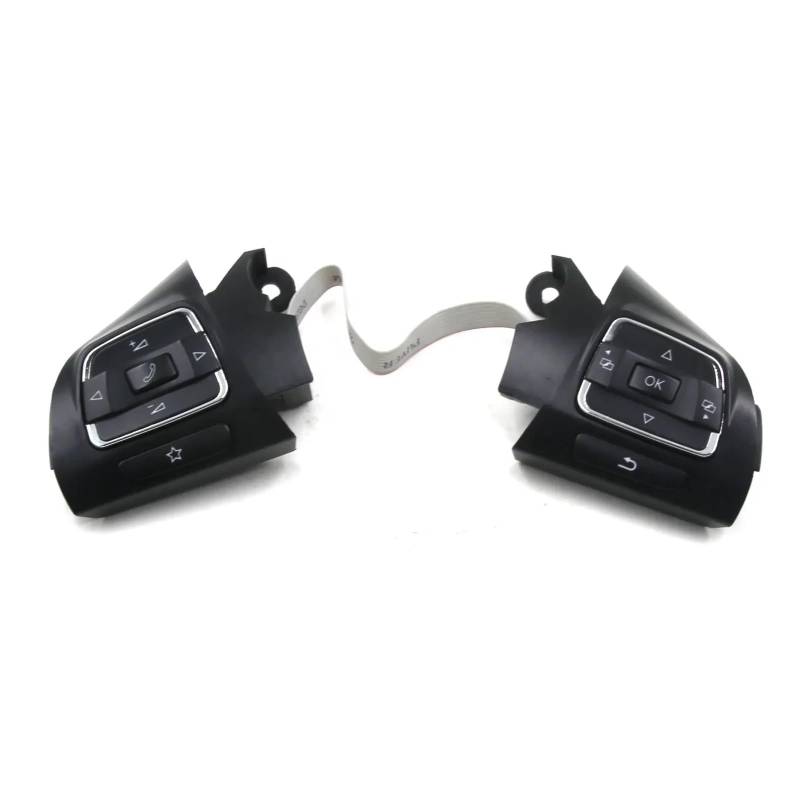 XYUOIS Schalter Lenkradsteuerung Kompatibel Mit VW Für Passat Für Sharan B7 2011-2015 56D959538A 1PC Audiokanal-Steuertaste Auto Multifunktions-Lenkradschalter von XYUOIS
