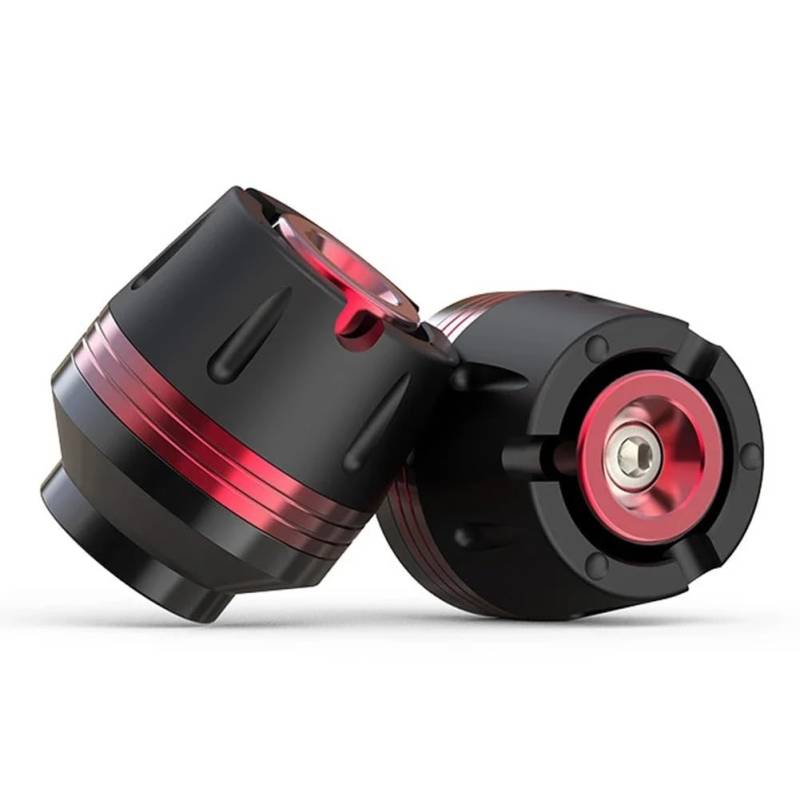 XYUOIS Vorderradgabel-Rahmenschieber-Rad Motorrad-Absturzsicherung Anti-Kollisions-Cup Dirtbike Motorrad-Zubehör 2 Stück Motorrad Frame Sliders Gabel(Red) von XYUOIS