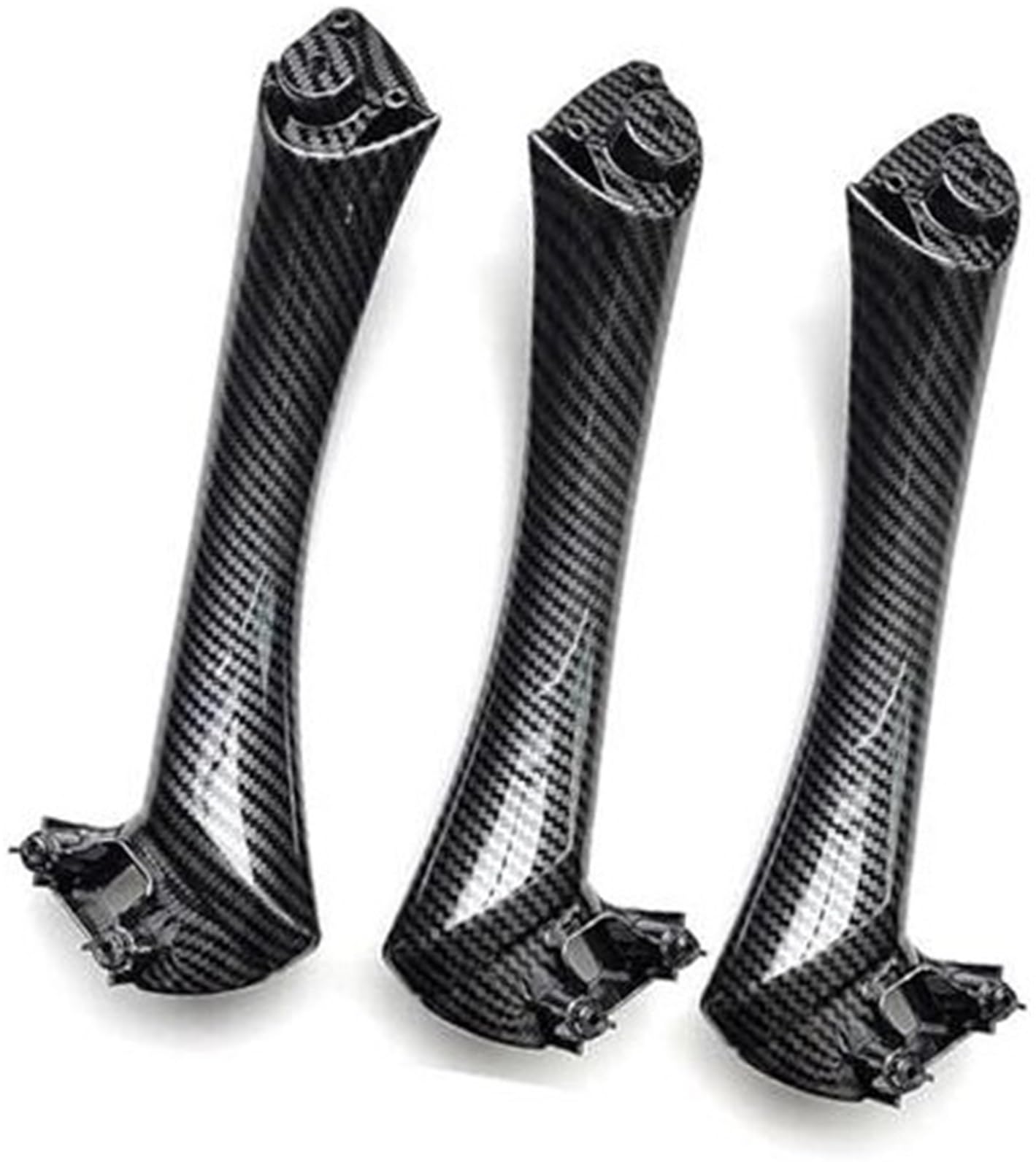 XYWOPO, for, 3er E90 E91 316 318 320 325 328i 2004 2005 2006 2007 2008 2009-2012 LHD RHD Innentür-Armlehnen-Zuggriff Auto-Innentürgriff(Black Lhd Inside 3pcs Set) von XYWOPO