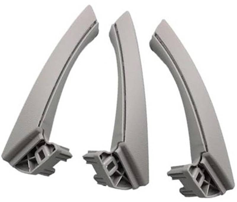 XYWOPO, for, 3er E90 E91 E92 316 318 320 325 328i 2004–2012, kompletter Satz LHD RHD Beifahrer-Innentürgriff-Abdeckungsverkleidung Auto-Innentürgriff(Black Lhd Set Grey) von XYWOPO