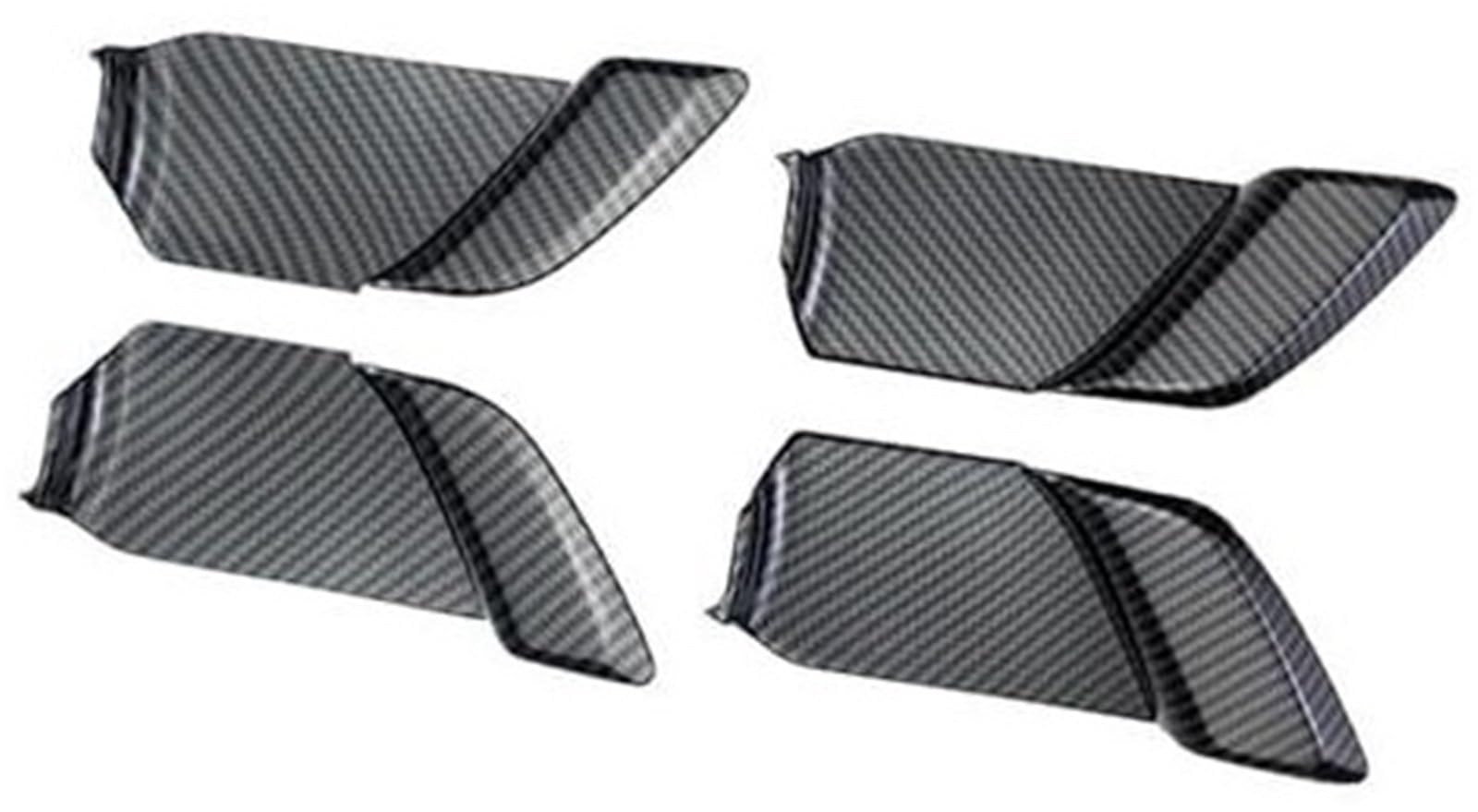 XYWOPO 4 Stück, for Toyota, for Prius 2023 2024, Innentür-Öffnungsgriffabdeckung, Innen-Auto-Ersatzzubehör Auto-Innentürgriff(Black Low Configuration) von XYWOPO