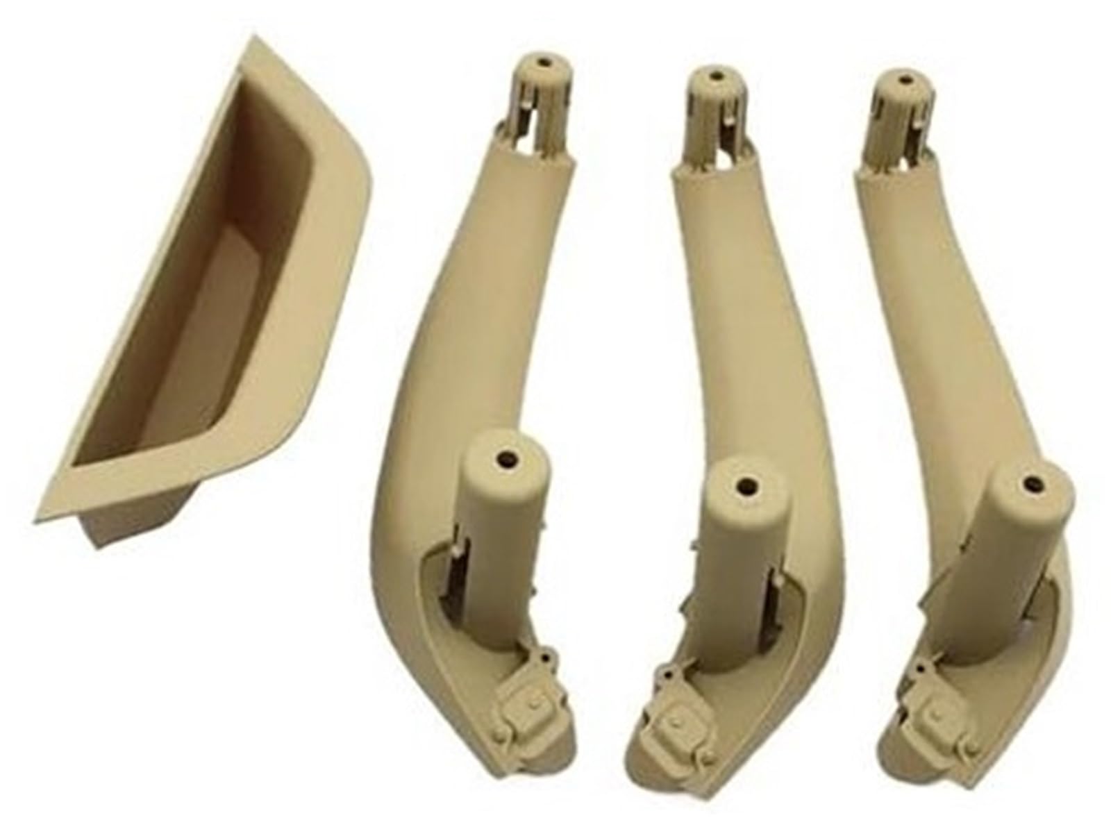 XYWOPO 4PCS LHD RHD, for, X3 X4 F25 F26 2010 2011-2016 Auto-Beifahrertür Innengriffabdeckung Türarmlehnenverkleidung Innenzuggriffverkleidung Auto-Innentürgriff(Black Lhd-beige) von XYWOPO