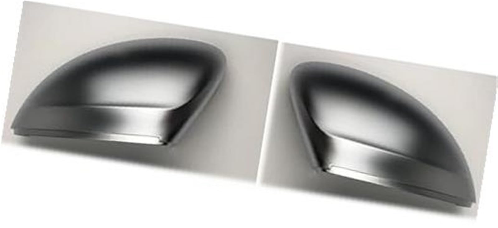 XYWOPO Abdeckung der hinteren Seitenspiegelkappen, for VW, for Tiguan, Allspace L MK2 2017 2018 2019 2020, Ersatz in mattem Chrom Auto-Außenspiegelabdeckung(Black Matt Chrome) von XYWOPO