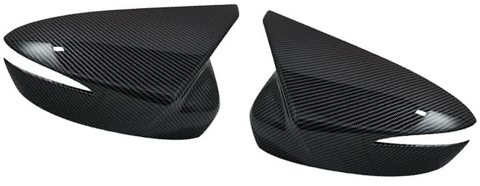 XYWOPO Auto-Flügeltür-Seitenspiegelschale, Gehäusedeckel außen, for Mazda, CX-3 2016 2017 2018 2019 CX-5 2015 2016 Rückspiegel-Abdeckkappe Auto-Außenspiegelabdeckung(Black Carbon Fiber Pattern) von XYWOPO