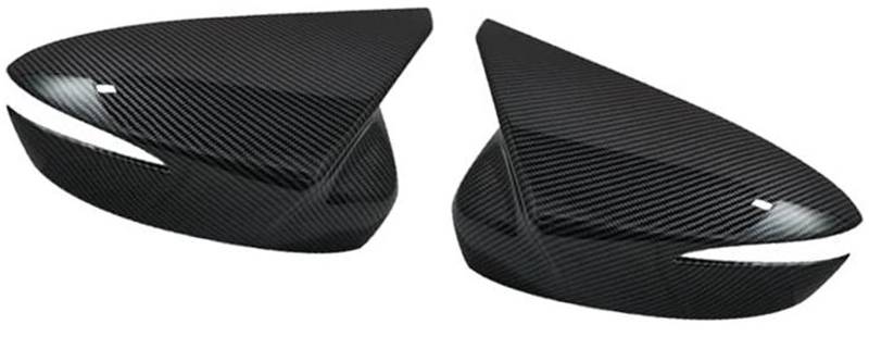 XYWOPO Auto-Flügeltür-Seitenspiegelschale, Gehäusedeckel außen, for Mazda, CX-3 2016 2017 2018 2019 CX-5 2015 2016 Rückspiegel-Abdeckkappe Auto-Außenspiegelabdeckung(Black Carbon Fiber Pattern) von XYWOPO