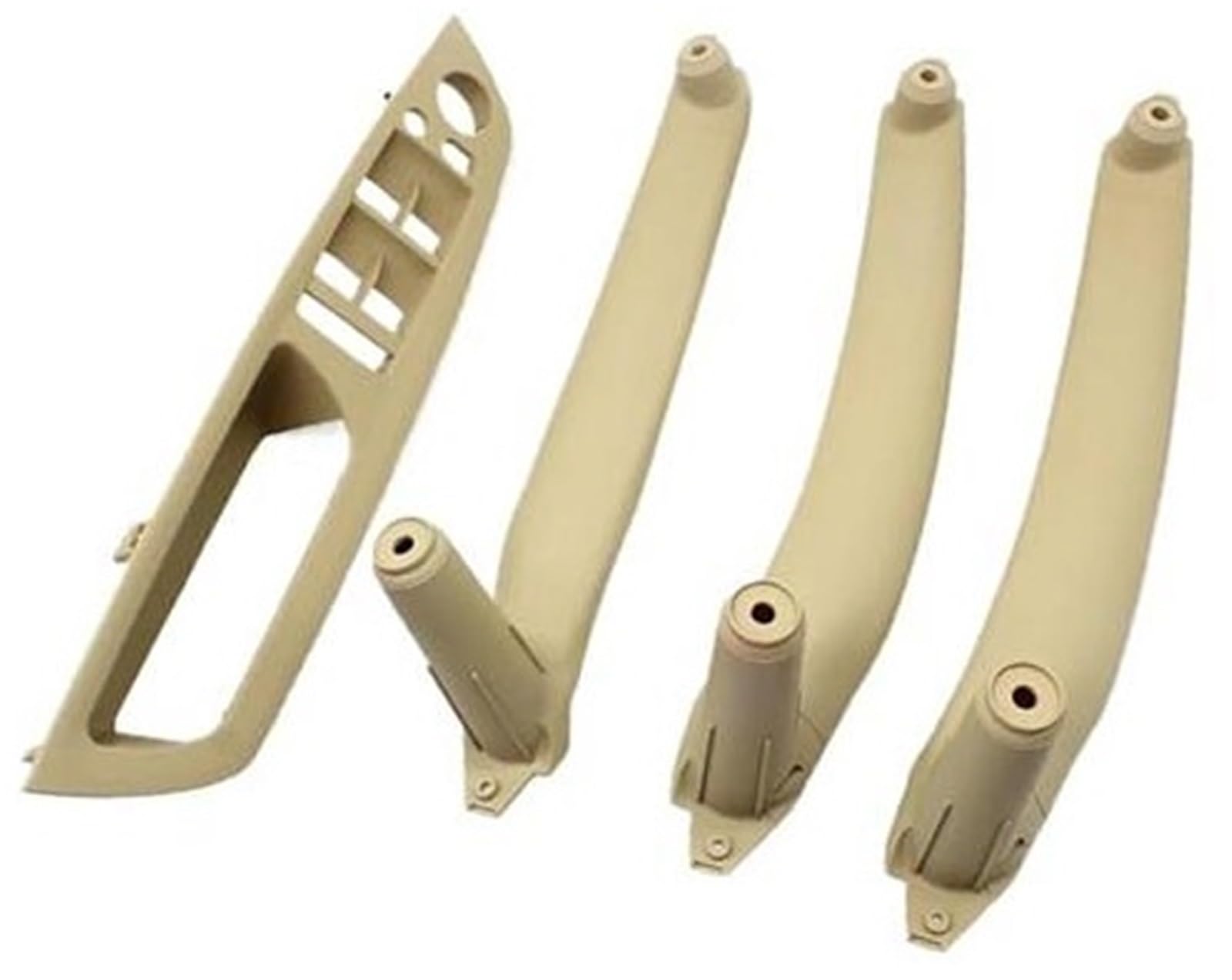 XYWOPO Auto-Innentür-Zuggriff, innere Armlehnen-Panel-Abdeckung LHD RHD, for, X5 X6 E70 E71 E72 2007 2008–2013 51416975791 51416975796 Auto-Innentürgriff(Black Lhd Beige Set) von XYWOPO