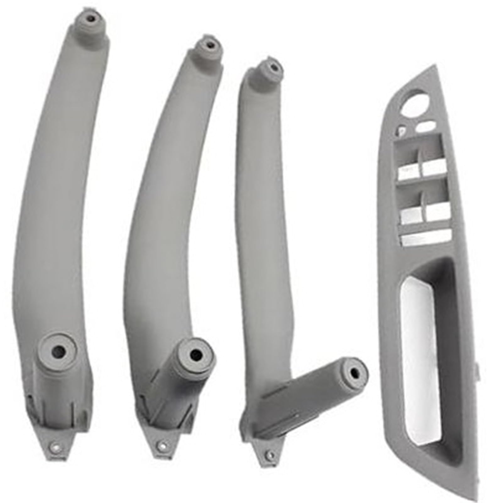 XYWOPO Auto-Innentür-Zuggriff, innere Armlehnen-Panel-Abdeckung LHD RHD, for, X5 X6 E70 E71 E72 2007 2008–2013 51416975791 51416975796 Auto-Innentürgriff(Black RHD Grey Set) von XYWOPO