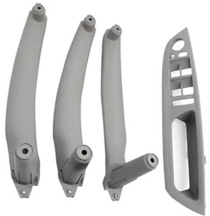 XYWOPO Auto-Innentür-Zuggriff, innere Armlehnen-Panel-Abdeckung LHD RHD, for, X5 X6 E70 E71 E72 2007 2008–2013 51416975791 51416975796 Auto-Innentürgriff(Black RHD Grey Set) von XYWOPO