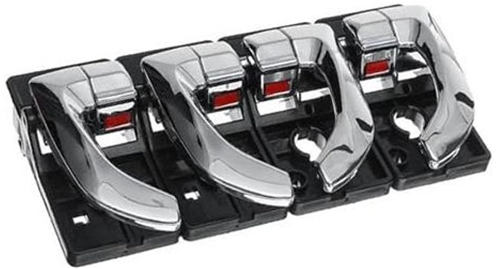 XYWOPO Auto-Innentürinnengriff Links rechts Set Zubehör 82620-2Z02, for Hyundai, for Tucson 2005 2006 2007 2008 2009 Auto-Innentürgriff(Black 4pcs Chrome) von XYWOPO