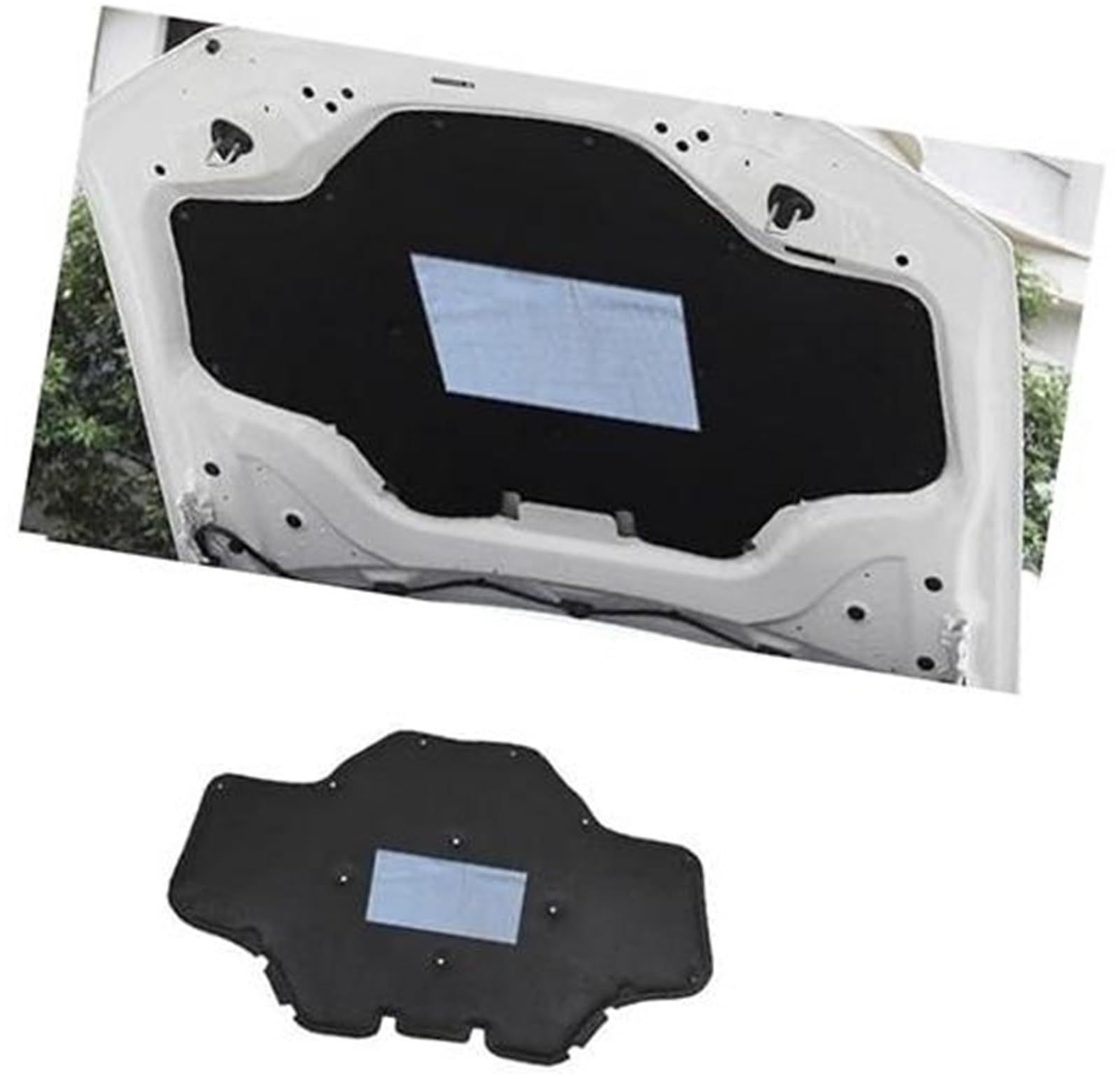 XYWOPO Auto Motorhaube Schalldämmung Wärmedämmung Baumwolle Schallschutzabdeckung, for, X3 G01 X4 G02 2018 2019 2020 2021 2022 Motor-Hitzeschild(Black 2) von XYWOPO