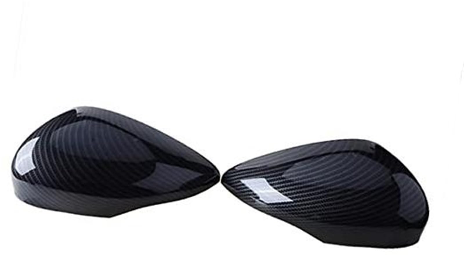XYWOPO Auto-Seitenspiegelabdeckung, Rückspiegelkappen, Ersatz for Automobil-Außenteile, for Ford, for Fiesta, MK7 2008–2017 Auto-Außenspiegelabdeckung(Black Carbon Fiber Pattern) von XYWOPO