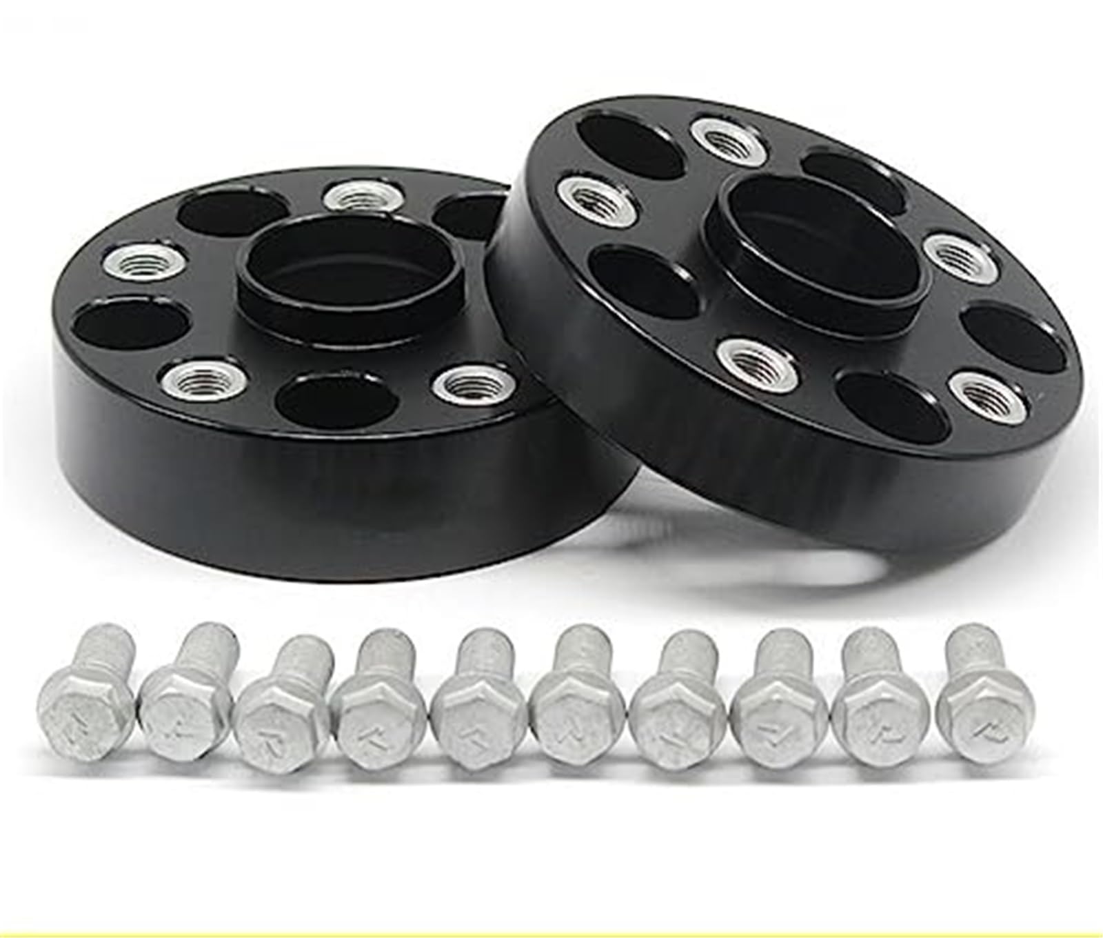 XYWOPO Autoraddichtung, 2 STK. SPURVERBREITERUNGEN + 10 Schrauben, for 20-50 mm, geschmiedete Aluminiumlegierung 6061-T6 PCD 5x100 57,1 mm Radadapter Spurverbreiterungen Auto-Radverbreiterungen(Black XYWOPO Autoraddichtung, 2 STK. SPURVERBREITERUNGEN + 10 Schrauben, for 20-50 mm, geschmiedete Aluminiumlegierung 6061-T6 PCD 5x100 57,1 mm Radadapter Spurverbreiterungen Auto-Radverbreiterungen(Black von XYWOPO