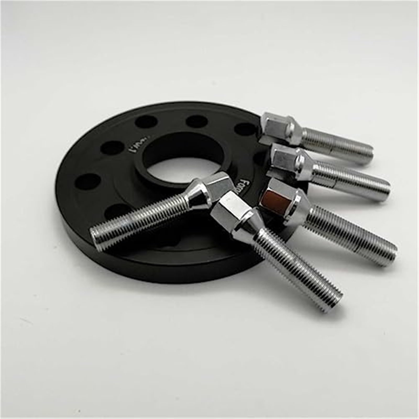 XYWOPO Autoraddichtung 1 Stück, for, Spurverbreiterung, Verbreiterungssatz 5x112 Hubcentric 66.6 Aluminium-Radadapter passend for Spurverbreiterungen Auto-Radverbreiterungen(Black 25mm) von XYWOPO