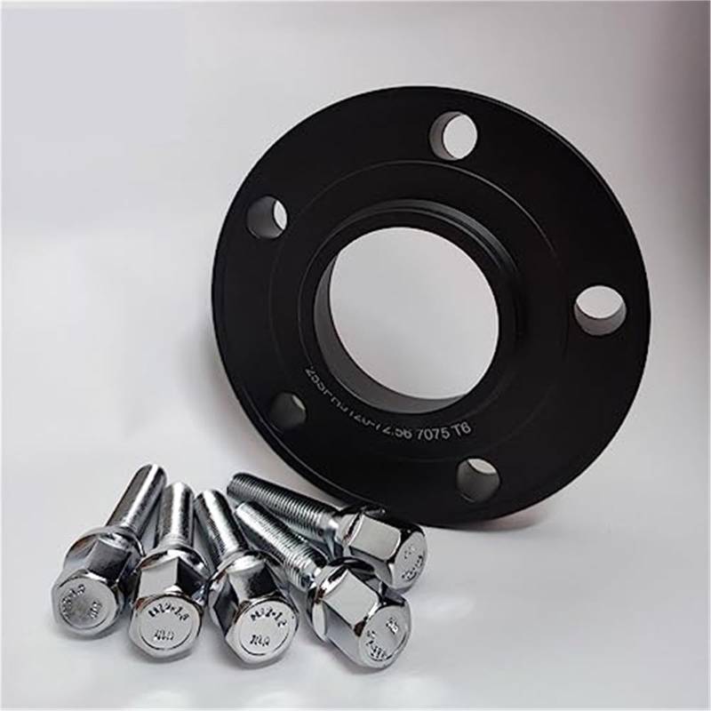 XYWOPO Autoraddichtung 1-teiliges Spurverbreiterungsset 5x110 Hubcentric 65.1 Auto-Aluminiumadapter, for Opel, for Corsa Zubehör Spurverbreiterungen Auto-Radverbreiterungen(Black 20mm) von XYWOPO