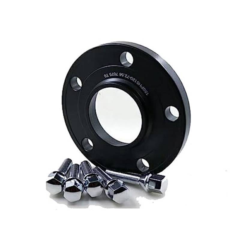 XYWOPO Autoraddichtung Spurverbreiterungen Verbreiterungssatz 5x120 Mittelloch 74.1 Aluminiumadapteranzug, for BWM, for X5, for X6 Bolzen: M14x1.25 Spurverbreiterungen Auto-Radverbreiterungen(BLACK 15 von XYWOPO