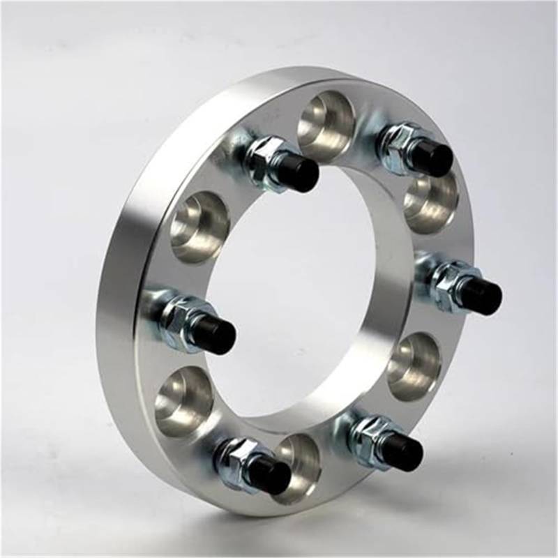 XYWOPO Distanzstücke, 2 Stück, 30/35/38/50 mm PCD 6 x 139,7 CB 100 mm, geschmiedeter Aluminium-Rad-Distanzstück-Adapter 6-Loch-Anzug, for Universalauto M12 x 1,5 Unterlegscheibe Auto-Radverbreiterunge von XYWOPO