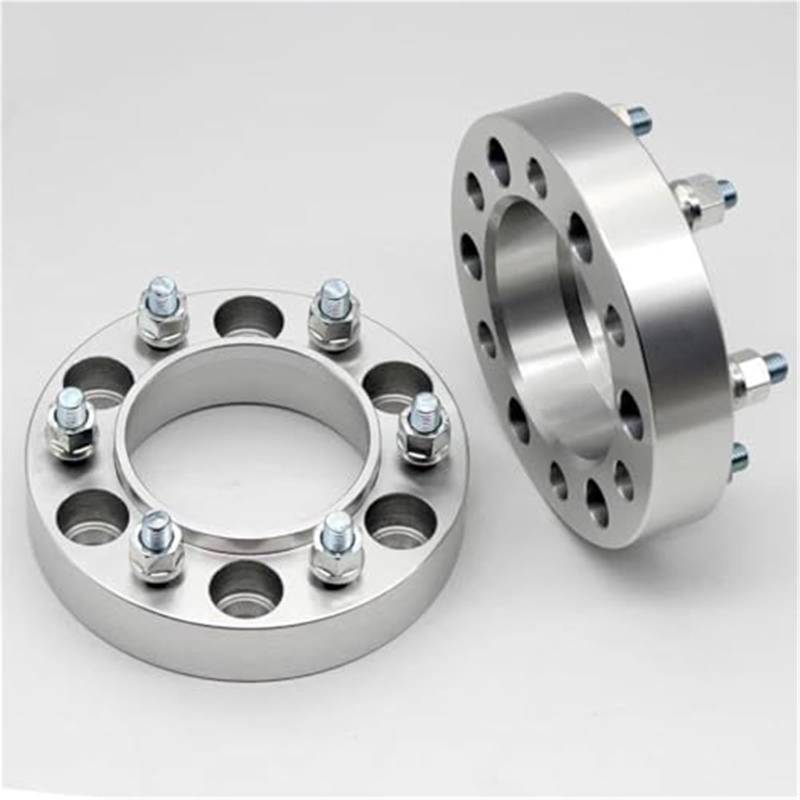XYWOPO Distanzstücke, 2 Stück, 30/35/40 mm PCD 6 x 139,7 CB 110 mm, geschmiedeter Aluminium-Rad-Distanzstück-Adapter 6-Loch-Anzug, for Universalauto M12XP1.25 Unterlegscheibe Auto-Radverbreiterungen(B von XYWOPO