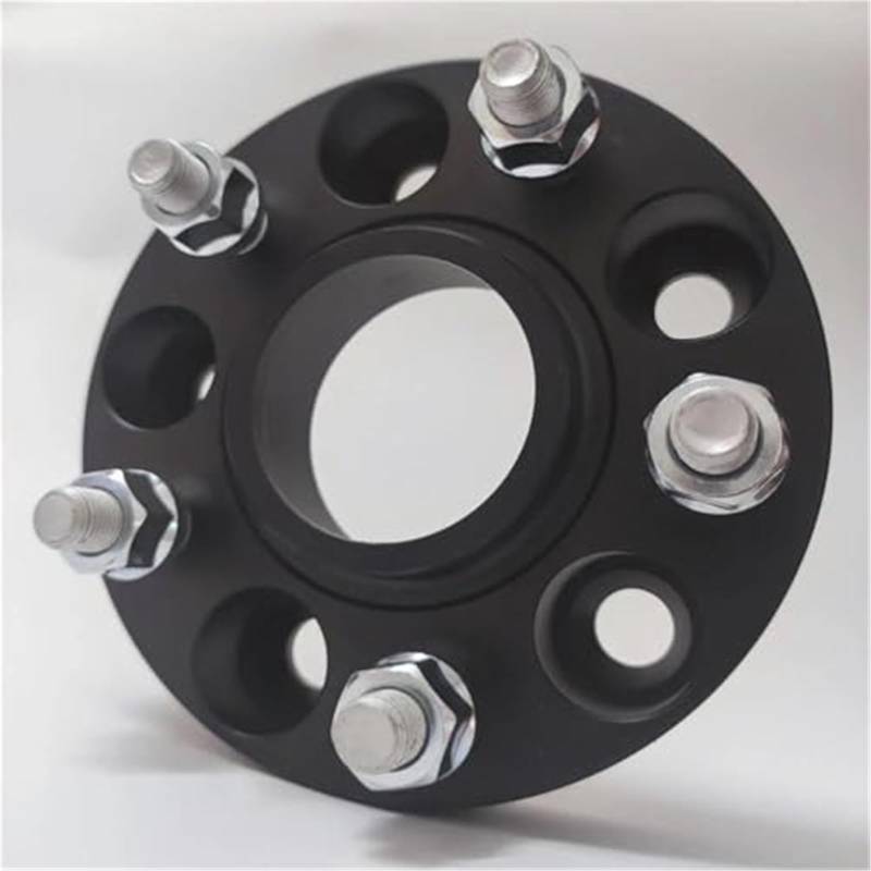 XYWOPO Distanzstücke, Spurverbreiterungen 5x115 Hubcentric 70.3 Auto-Aluminium-Rad-Distanzstück-Adapter, for Chevy, Trennscheiben, Unterlegscheiben, Platte Auto-Radverbreiterungen(Black 20mm) von XYWOPO