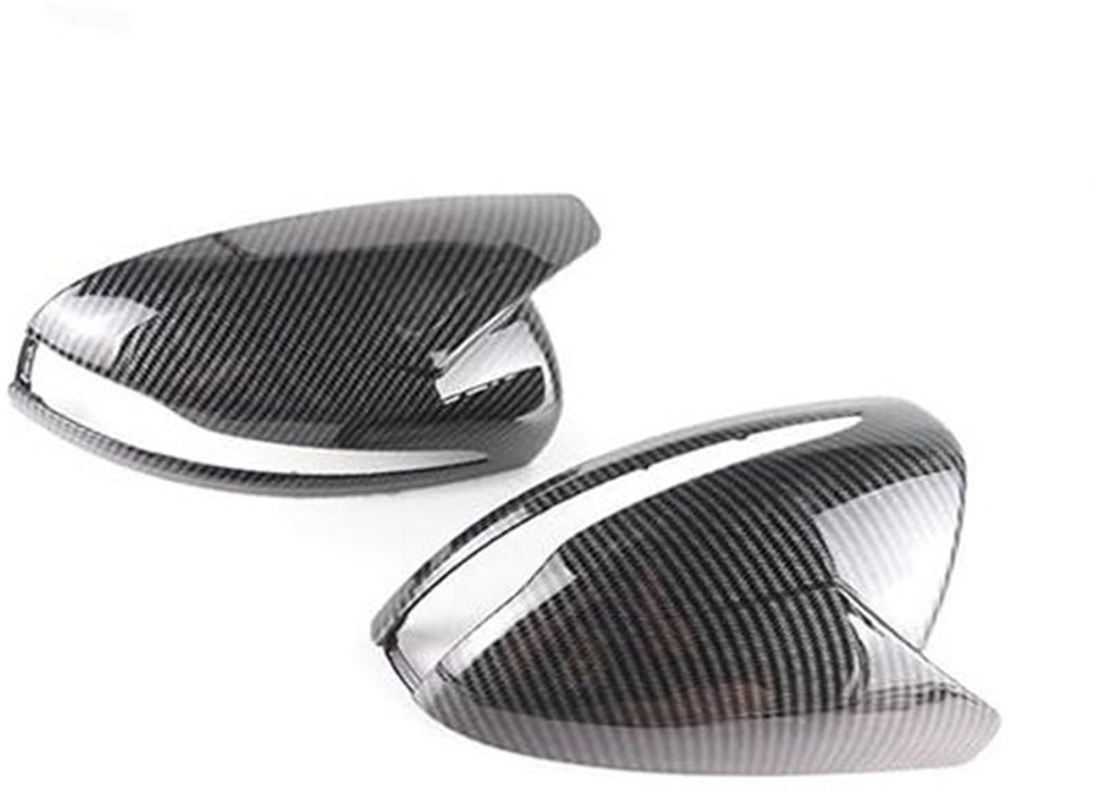XYWOPO Ersatz-Carbon-Schwarze Seitenrückspiegel-Abdeckkappen Shell LHD, for, for, C GLC SE-Klasse W205 X253 W222 W213 W238 Auto-Außenspiegelabdeckung(Black Carbon Pattern-2) von XYWOPO