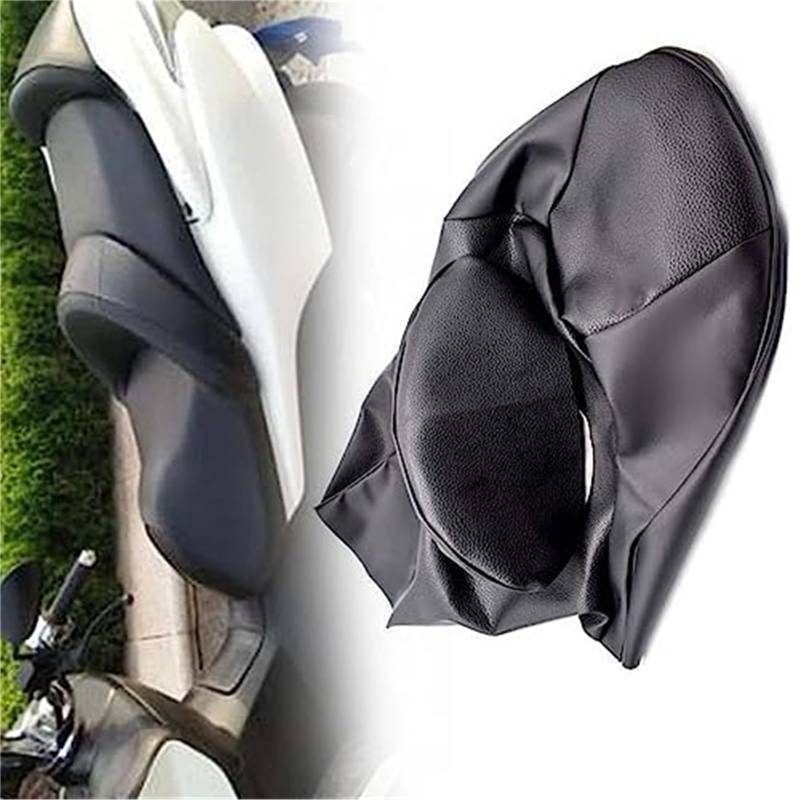 XYWOPO Forza250 05-07/08-11 Schwarz PU Leder Roller Motorrad, for Sitz, Abdeckung Kissen Schutz Wasserdicht, 250 2005 2006 2007 2008 2009 2010 2011 Zubehör Motorrad-Sitzbezug von XYWOPO