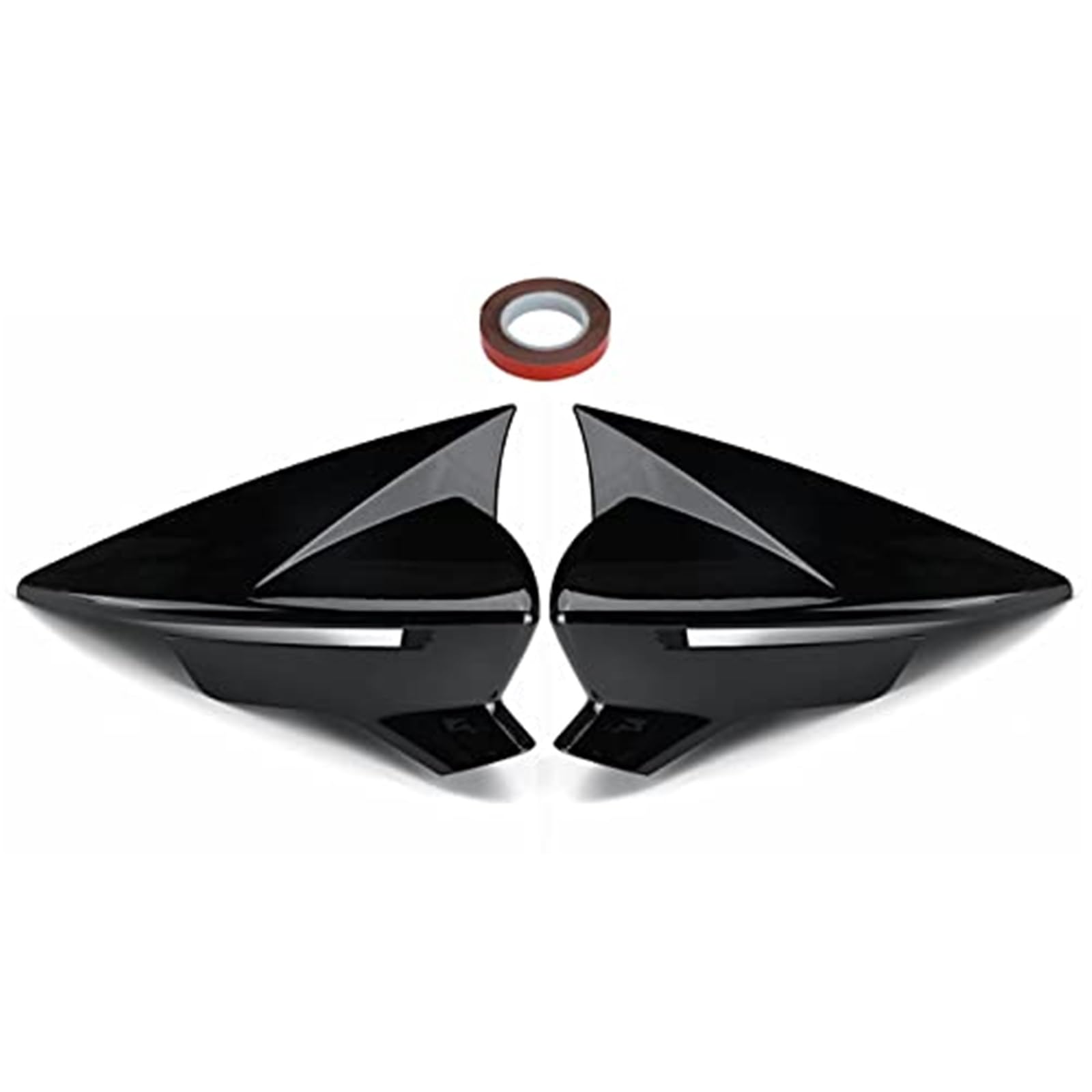 XYWOPO Glänzend schwarz/Kohlefaser-Außenspiegel-Abdeckungskappen, for Seat, Leon MK3 MK3.5 5F ST FR Cupra 2013–2019, Rückspiegelgehäuse-Abdeckung, Ersatzabdeckungen Auto-Außenspiegelabdeckung(BLACK Gl XYWOPO Glänzend schwarz/Kohlefaser-Außenspiegel-Abdeckungskappen, for Seat, Leon MK3 MK3.5 5F ST FR Cupra 2013–2019, Rückspiegelgehäuse-Abdeckung, Ersatzabdeckungen Auto-Außenspiegelabdeckung(BLACK Gl von XYWOPO