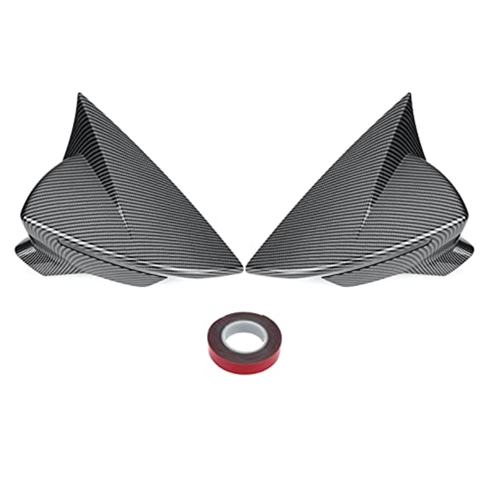 XYWOPO Glänzend schwarz/Kohlefaser-Außenspiegel-Abdeckungskappen, for Seat, Leon MK3 MK3.5 5F ST FR Cupra 2013–2019, Rückspiegelgehäuse-Abdeckung, Ersatzabdeckungen Auto-Außenspiegelabdeckung(BLACK Ca XYWOPO Glänzend schwarz/Kohlefaser-Außenspiegel-Abdeckungskappen, for Seat, Leon MK3 MK3.5 5F ST FR Cupra 2013–2019, Rückspiegelgehäuse-Abdeckung, Ersatzabdeckungen Auto-Außenspiegelabdeckung(BLACK Ca von XYWOPO