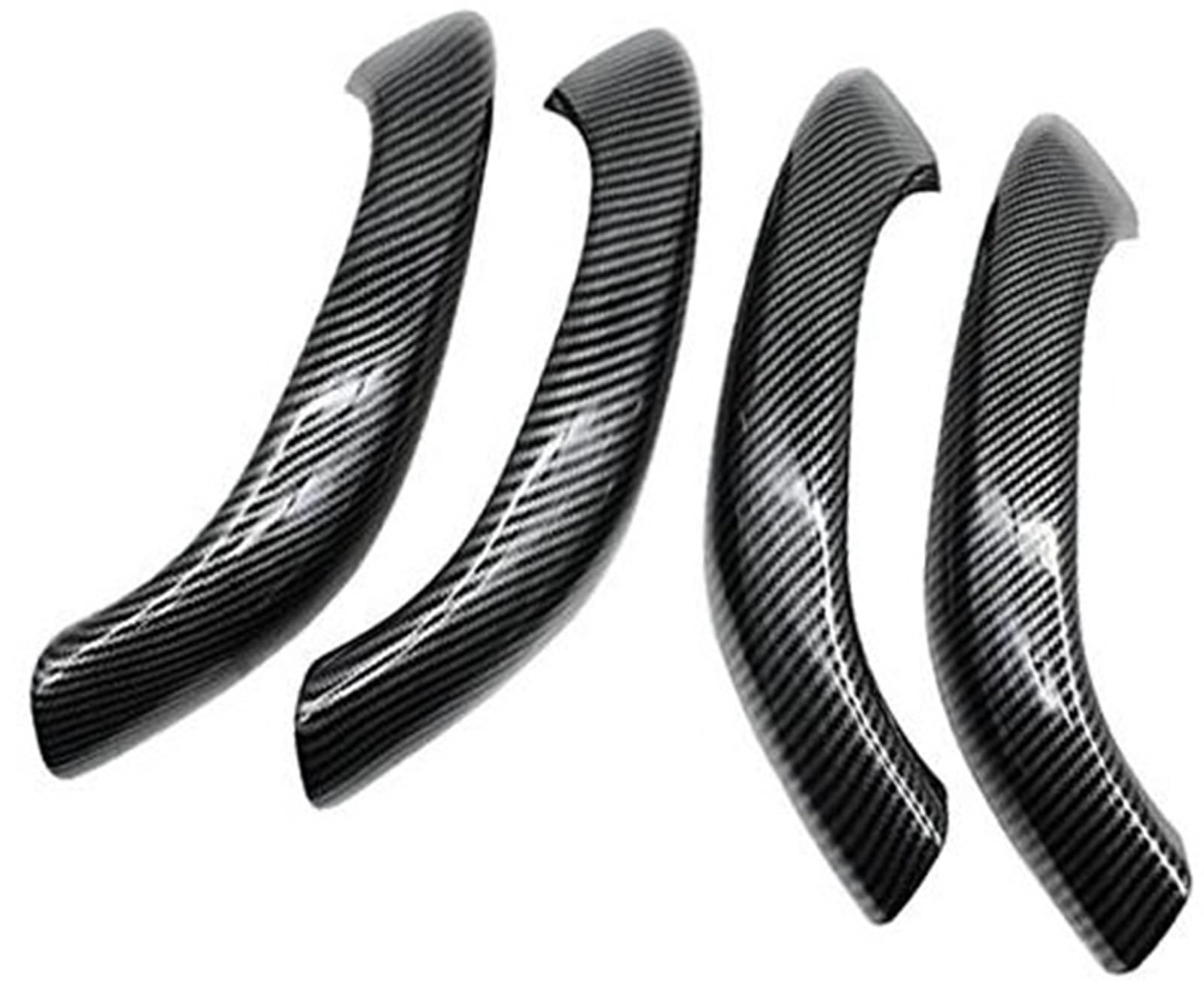 XYWOPO Innentür-Zuggriff, Kohlefaser-Außenverkleidung, Ersatz for, X1 X2 F48 F49 F39 Auto-Innentürgriff(Black 4pcs) von XYWOPO