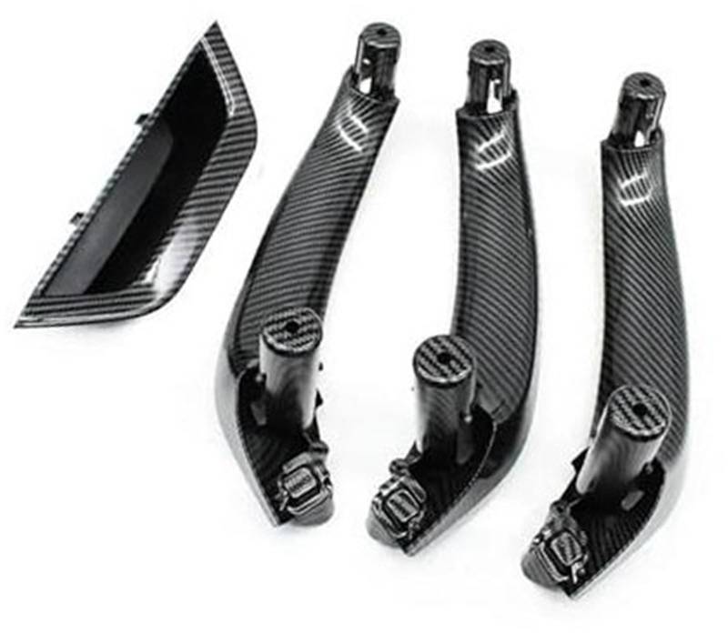 XYWOPO LHD RHD Auto-Beifahrertür-Innengriffabdeckung, Türarmlehnenverkleidung, innere Zuggriffverkleidung, for, X3 X4 F25 F26 2010 2011–2016 Auto-Innentürgriff(Black Lhd-Carbon Fiber) von XYWOPO