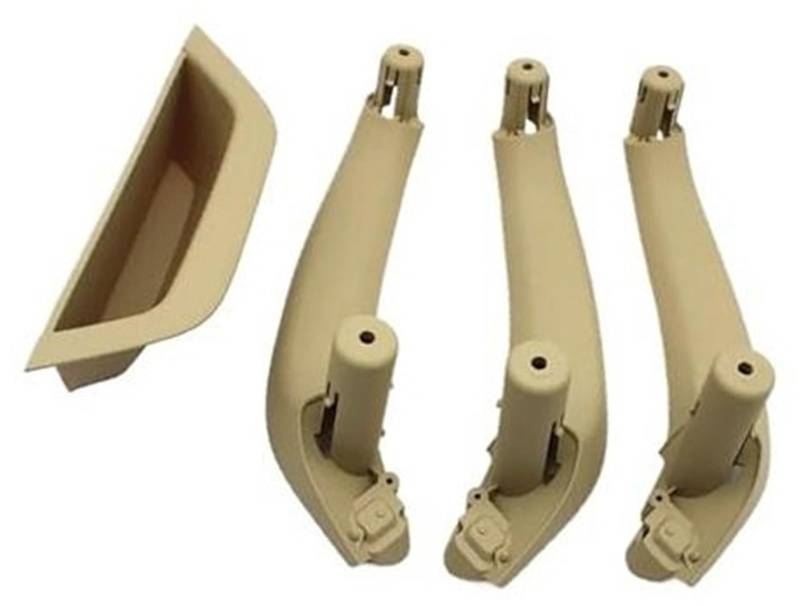 XYWOPO LHD RHD Auto-Beifahrertür-Innengriffabdeckung, Türarmlehnenverkleidung, innere Zuggriffverkleidung, for, X3 X4 F25 F26 2010 2011–2016 Auto-Innentürgriff(Black Lhd-beige) von XYWOPO