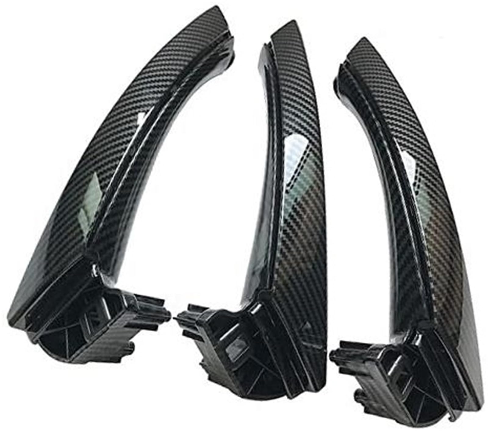 XYWOPO LHD RHD Auto-Innenarmlehnen-Türgriff mit Abdeckungsverkleidung, for, 3er-Serie E90 E91 316 318 320 325 328i Auto-Innentürgriff(Black Set) von XYWOPO