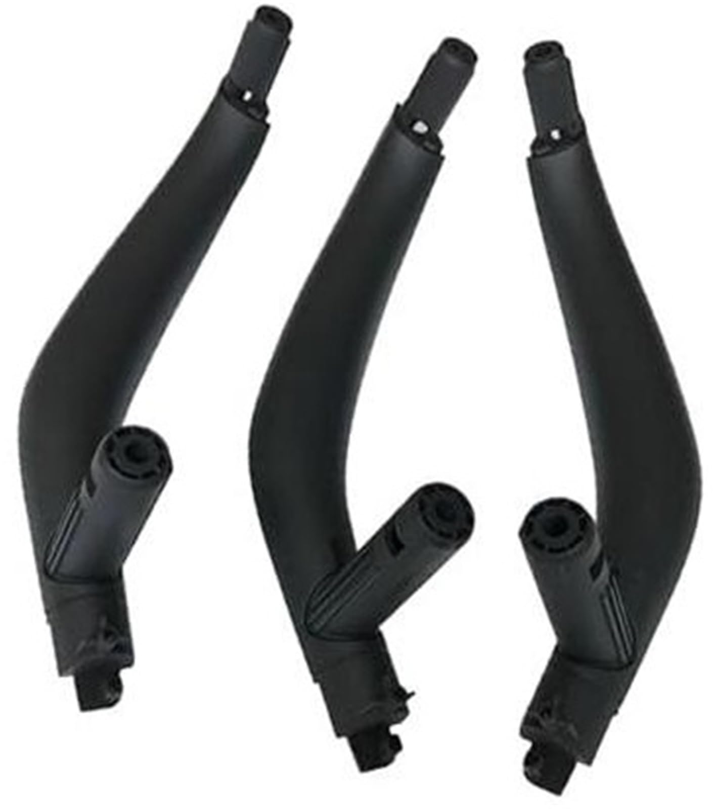 XYWOPO LHD RHD Innenraum-Beifahrertürgriff-Abdeckungsverkleidung, for, X5 F15 2014 2015 2016 2017 2018 Auto-Innentürgriff(Black RHD Set Black) von XYWOPO