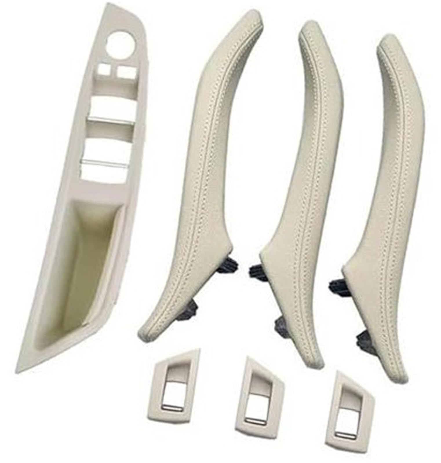 XYWOPO LHD RHD Innentürgriff-Set, for, 5er F10 F11 F18 520 523 525 528 530 535 2010 2011–2017 51417225873 51417359283 Auto-Innentürgriff(Black Lhd Oyster Set) von XYWOPO