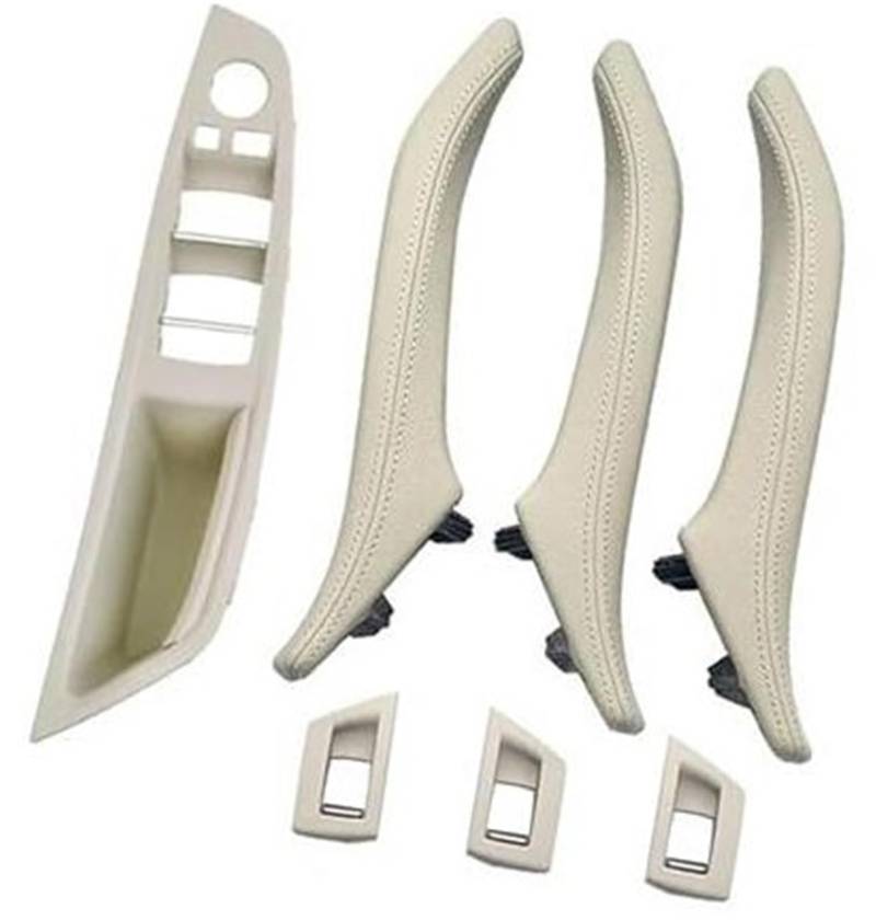 XYWOPO LHD RHD Innentürgriff-Set, for, 5er F10 F11 F18 520 523 525 528 530 535 2010 2011–2017 51417225873 51417359283 Auto-Innentürgriff(Black Lhd Oyster Set) von XYWOPO