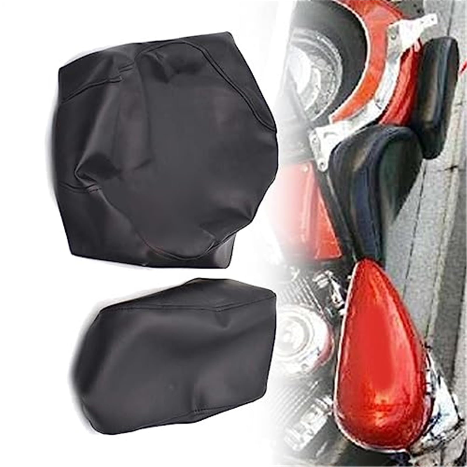 XYWOPO Motorrad, for V-Star Dragstar XVS400 DS400, Dickes schwarzes PU-Leder, Ersatz for Sitz, Bezug, Kissenschutz, wasserdichtes Zubehör Motorrad-Sitzbezug XYWOPO Motorrad, for V-Star Dragstar XVS400 DS400, Dickes schwarzes PU-Leder, Ersatz for Sitz, Bezug, Kissenschutz, wasserdichtes Zubehör Motorrad-Sitzbezug von XYWOPO