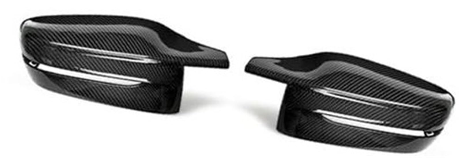 XYWOPO Rückspiegel-Abdeckkappe, for, 3 5 6 7 8 Serie Seitenflügel G20 G21 G28 G30 G38 GT 6GT G32 G11 G12 G15 G16 320d 330e 330i 340i Auto-Außenspiegelabdeckung(Black RHD-Carbon Pattern) von XYWOPO