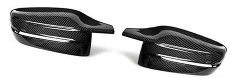 XYWOPO Rückspiegel-Abdeckkappe, for, 3 5 6 7 8 Serie Seitenflügel G20 G21 G28 G30 G38 GT 6GT G32 G11 G12 G15 G16 320d 330e 330i 340i Auto-Außenspiegelabdeckung(Black RHD-Carbon Pattern) von XYWOPO