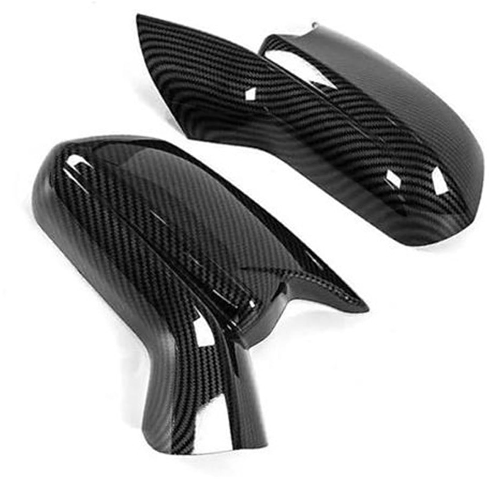 XYWOPO Rückspiegel-Abdeckung, for Chevy, for Camaro, LT/SS/RS/ZL1 2016–2022, Flügelkappe, Außentür, Rückansicht, Gehäuseverkleidung, Karbonfaser-Optik Auto-Außenspiegelabdeckung(Black Carbon) von XYWOPO