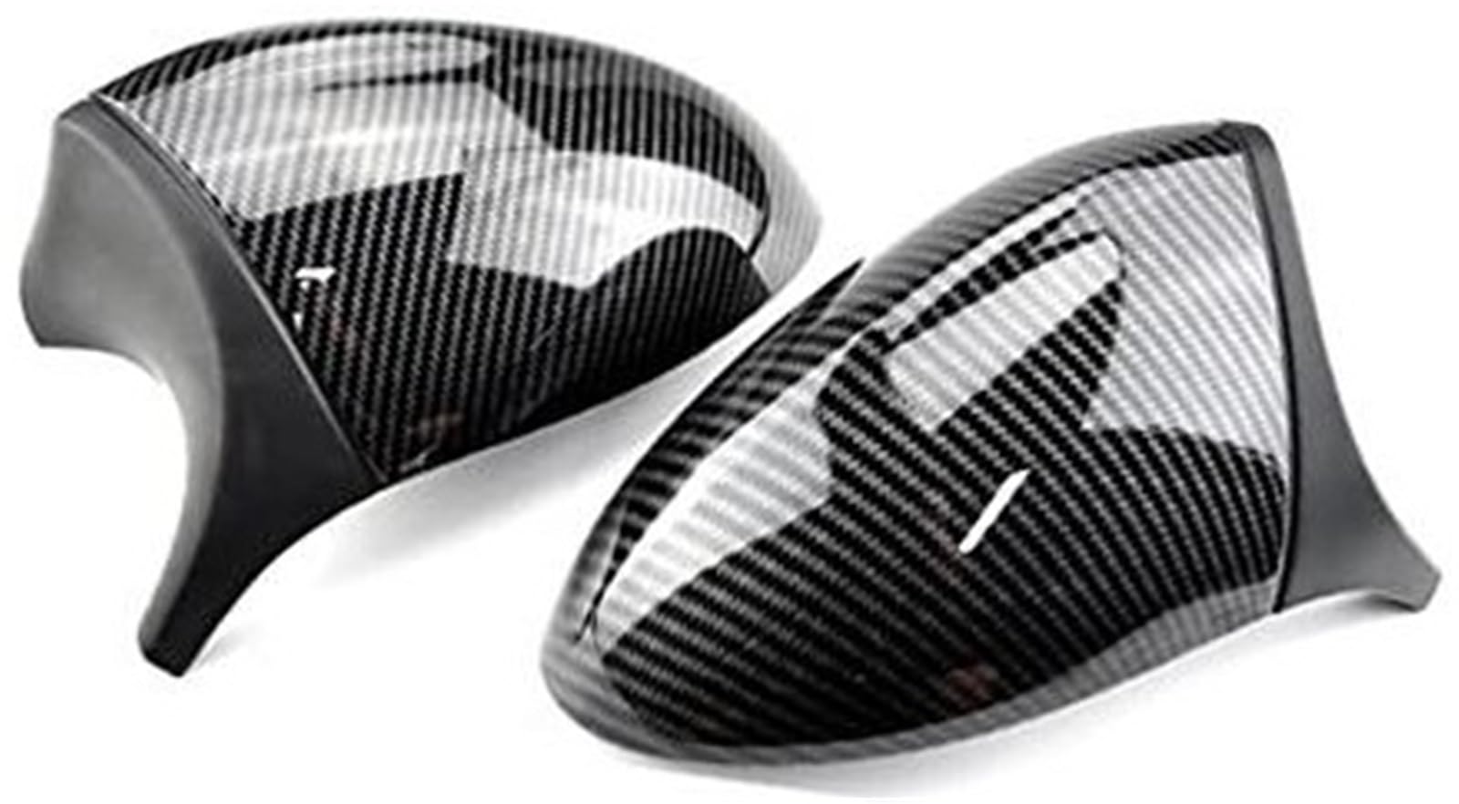XYWOPO Rückspiegelkappe Flügelseitenspiegelabdeckung, for, Facelift E90 E91 2008–2011 E92 E93 2010–2013 LCI Autozubehör Auto-Außenspiegelabdeckung(Black Carbon pattern-01) von XYWOPO