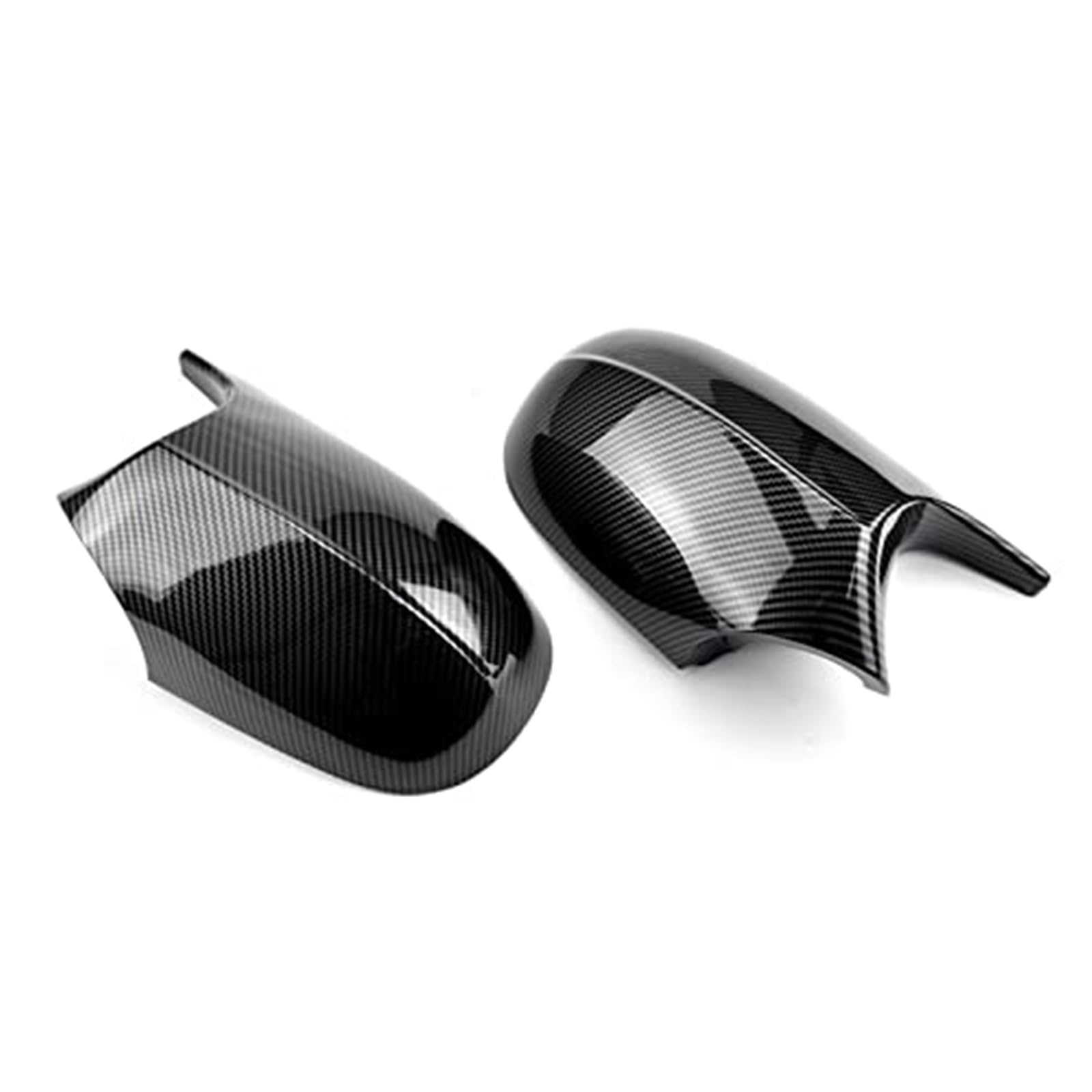 XYWOPO Rückspiegelkappe Flügelseitenspiegelabdeckung, for, Facelift E90 E91 2008–2011 E92 E93 2010–2013 LCI Autozubehör Ersatzabdeckungen Auto-Außenspiegelabdeckung(Black Carbon pattern-02) von XYWOPO
