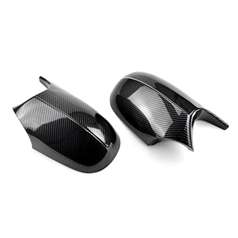 XYWOPO Rückspiegelkappe Flügelseitenspiegelabdeckung, for, Facelift E90 E91 2008–2011 E92 E93 2010–2013 LCI Autozubehör Ersatzabdeckungen Auto-Außenspiegelabdeckung(Black Carbon pattern-02) von XYWOPO