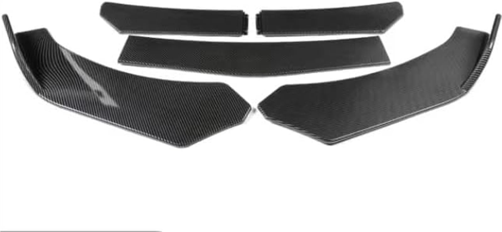 XYWOPO Splitter, 45-teilig, Universal-Auto-Frontspoilerlippe, Bodykit, Spoilersplitter, Stoßstange, Canard-Lippensplitter, for BMW usw., Carbonfaser-Lippensplitter (5-teilig, Carbonfaser B) Autospoile von XYWOPO
